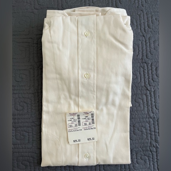 Jos. A. Bank Executive Collection Men's Ivory Dress Shirt - Picture 3 of 3